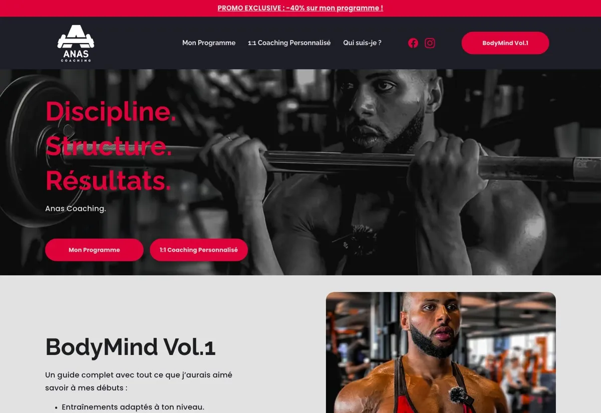 Anas Coaching, un programme vendu en ligne