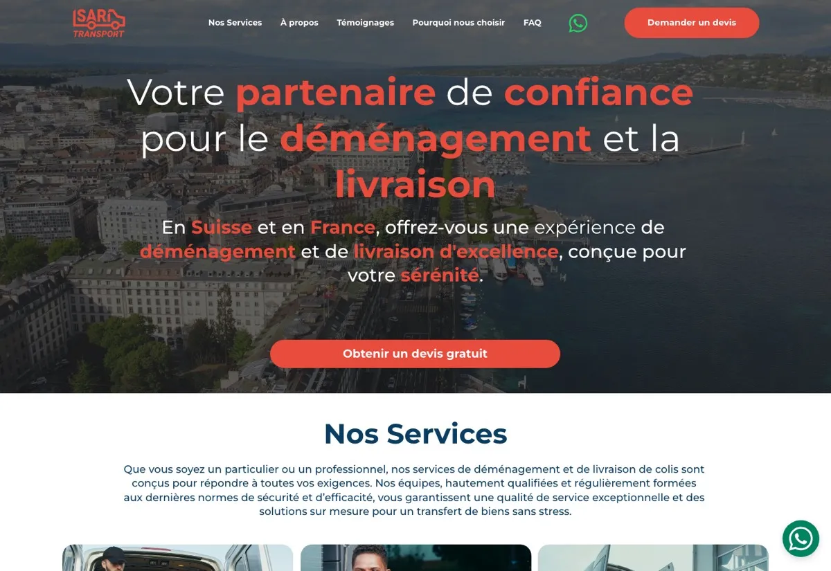 Sari Transport, trois métiers sur un même site